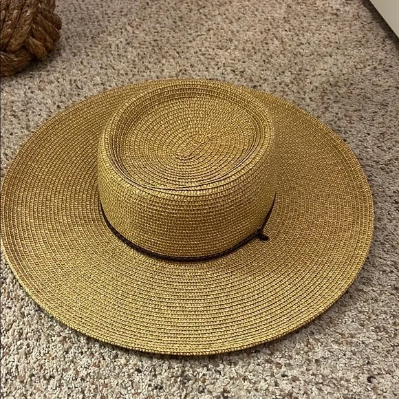 Melrose and Market Classic Brown Straw Hat Open Road Vented Straw Cowboy Hat | Stetson main image 2